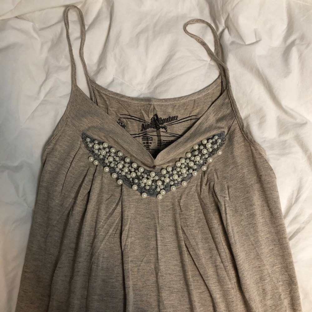 Beaded thin strap blouse